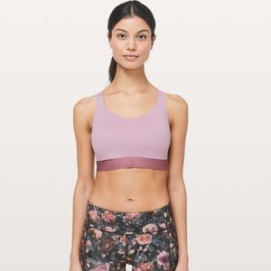 Lululemon 36E fine form bra rose blush activewear